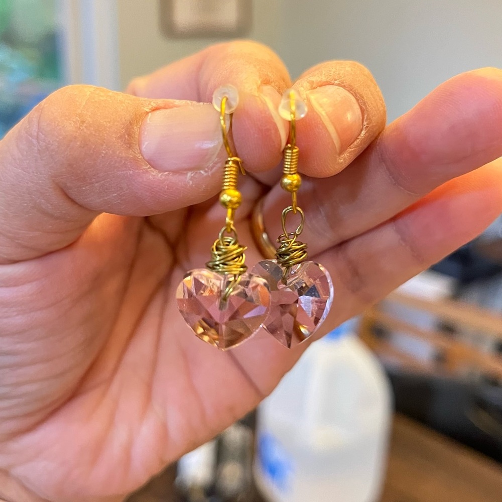 fashion jewelry earings. pretty in pink
